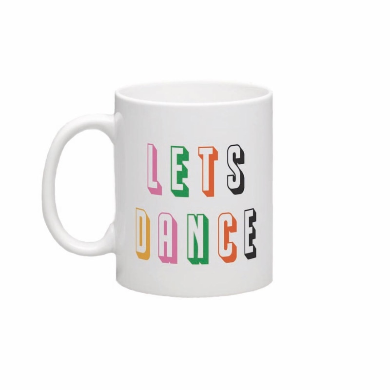 Thumbnail of Lets Dance David Bowie Inspired Retro Ceramic Mug image