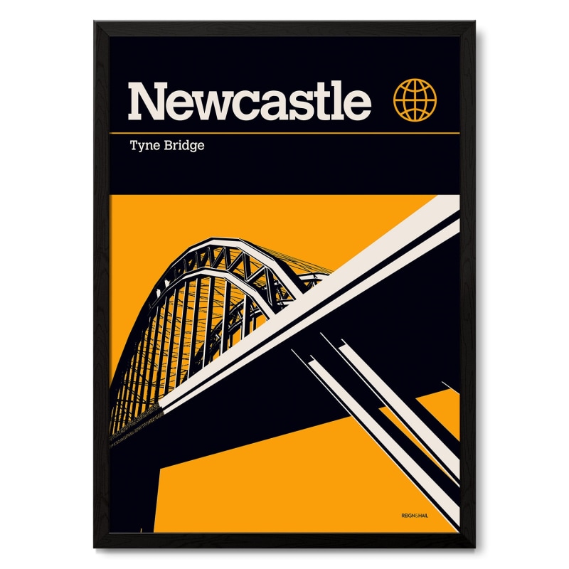 Thumbnail of Newcastle Tyne Bridge Modernist Architectural Travel Poster image