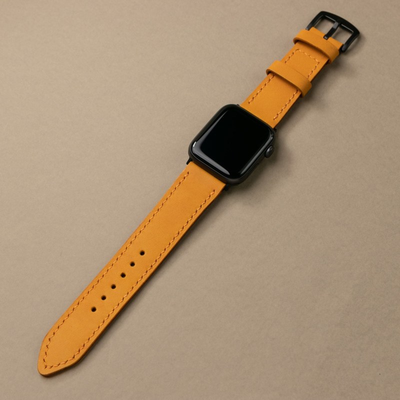 Thumbnail of Vegtan Leather Apple Watch Strap - Sunflower image