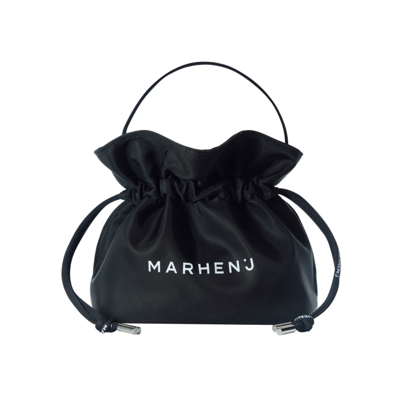 Nylon Bucket Sling Bag (Black)