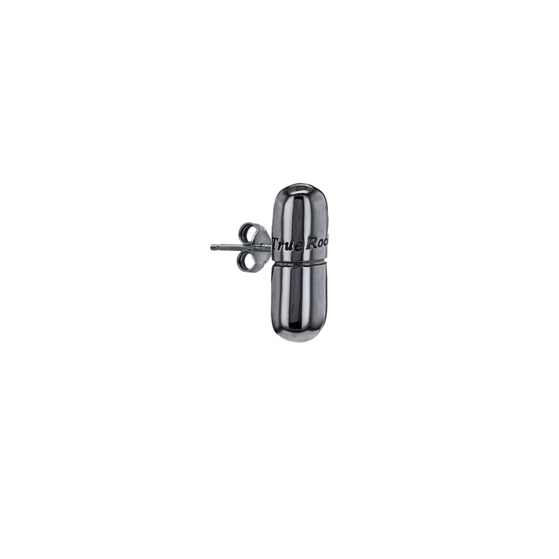 Thumbnail of Pill Stud Earring Gun Metal Grey image