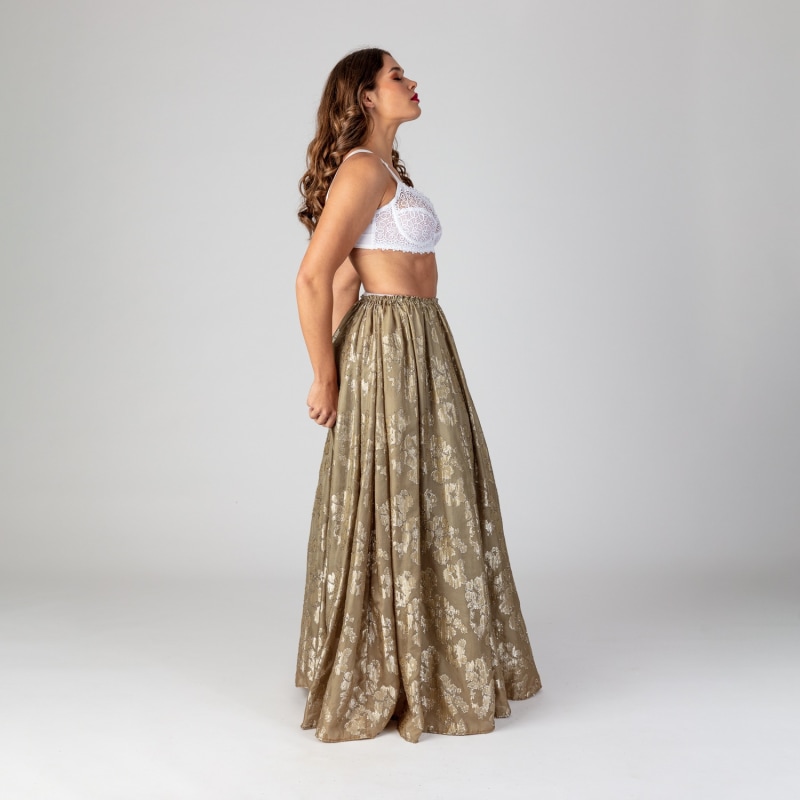 Thumbnail of Dayanica - Golden Bronze Maxi Skirt image