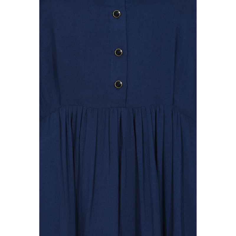 Thumbnail of Anastasia Dress No Frill Navy Rayon image