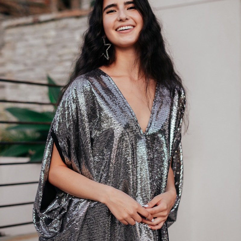 sparkly caftan