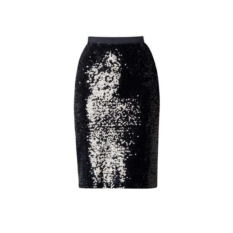 Thumbnail of Hanna Sequinned Velvet Pencil Skirt image