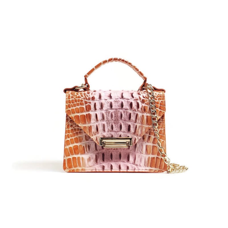 Women's Crocodile Embossed Mini Handbag