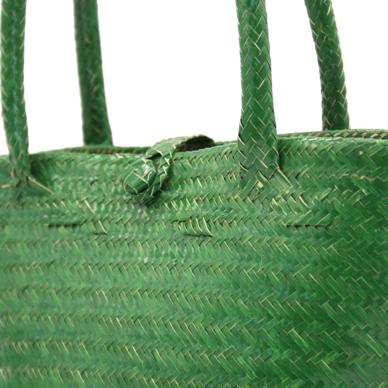 Thumbnail of Selva Green Mini Tote Straw Bag image