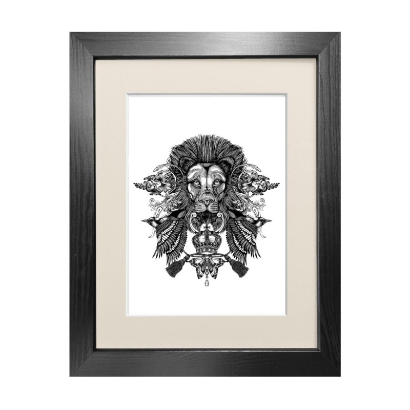 Thumbnail of 'The Regal Lion' Fine Art Print A4 image