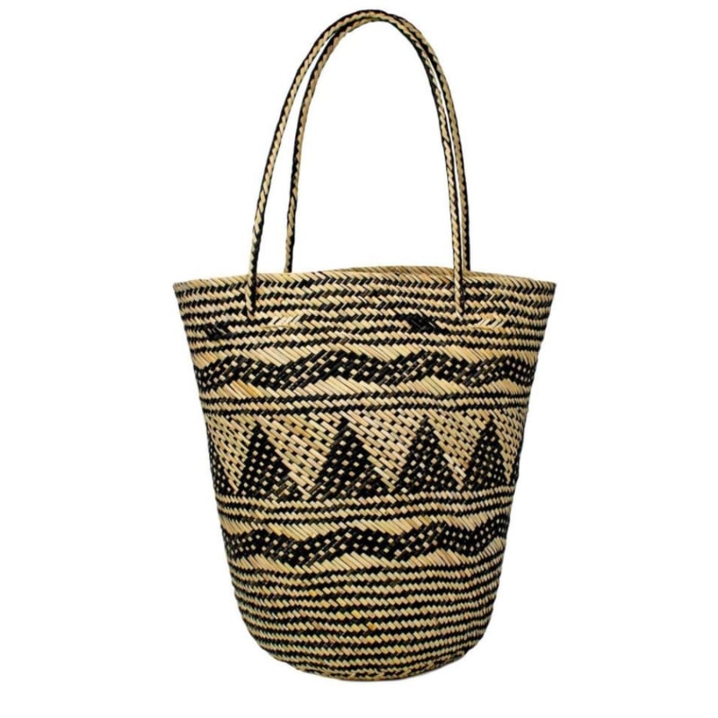 Thumbnail of Avery Straw Tote - Round image