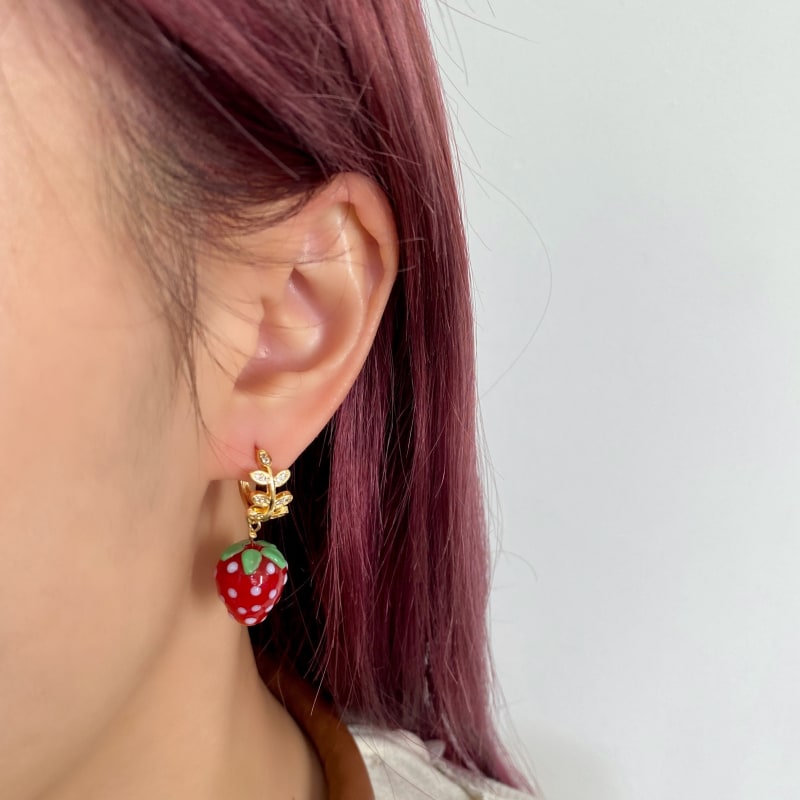 Strawberry earrings kate spade on sale