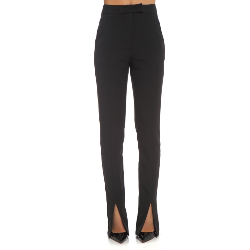 Thumbnail of Slit Front Cigarette Pant In Black image