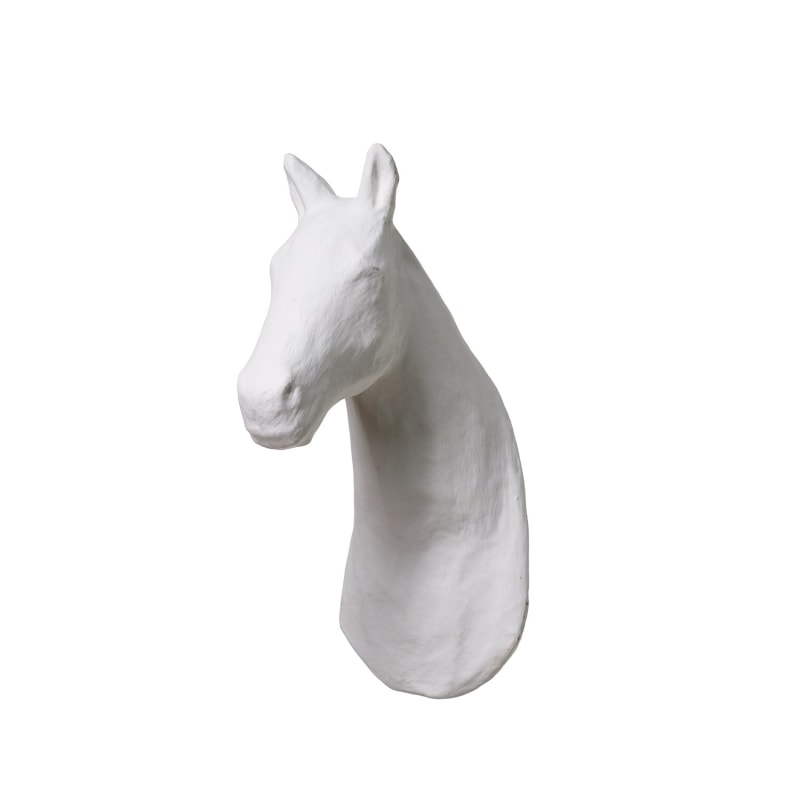 Thumbnail of Papier Mache White Horse Head image