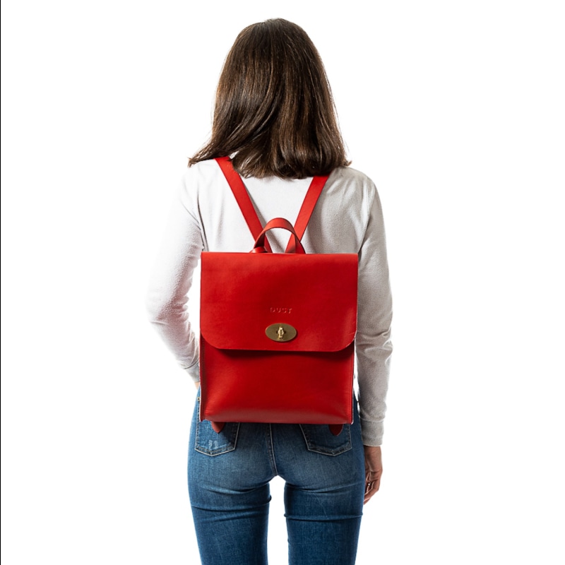 Thumbnail of Leather Backpack Red Artist Collection image