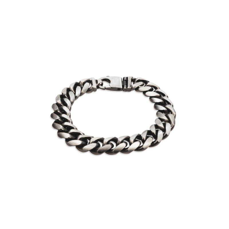 Thumbnail of Diamond Cut Black Rhodium Bracelet 13.3Mm image