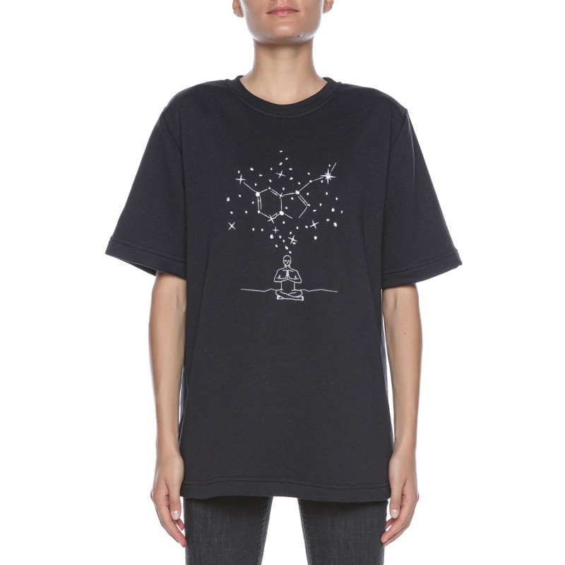Thumbnail of Serotonin Black Embroidered Women's T-Shirt image