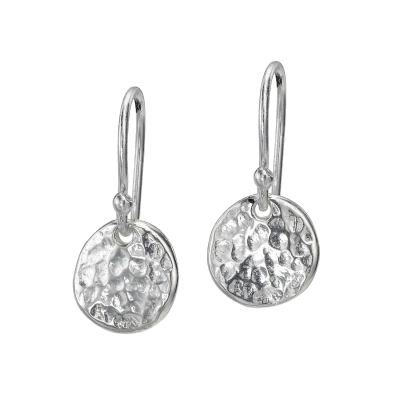 Thumbnail of Sterling Silver 10Mm Disc Drop Earrings image