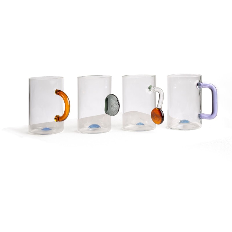 Thumbnail of Small Glass Coffe Cup Set - Multicolour image