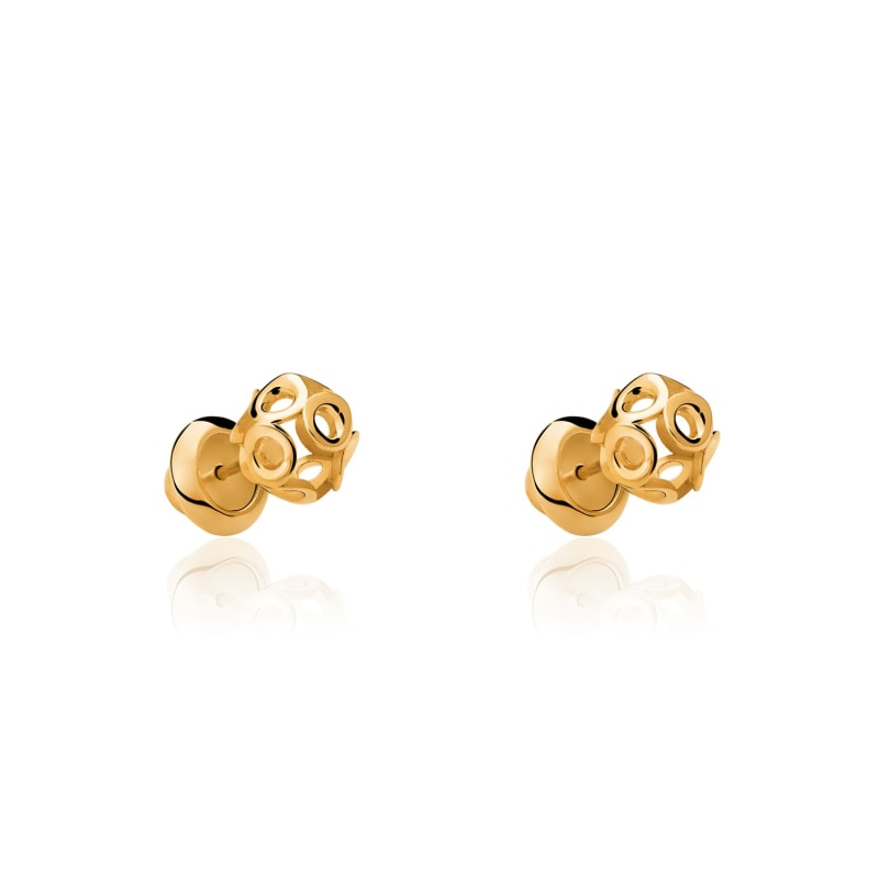 Thumbnail of Volcano Round 18K Gold Earrings image