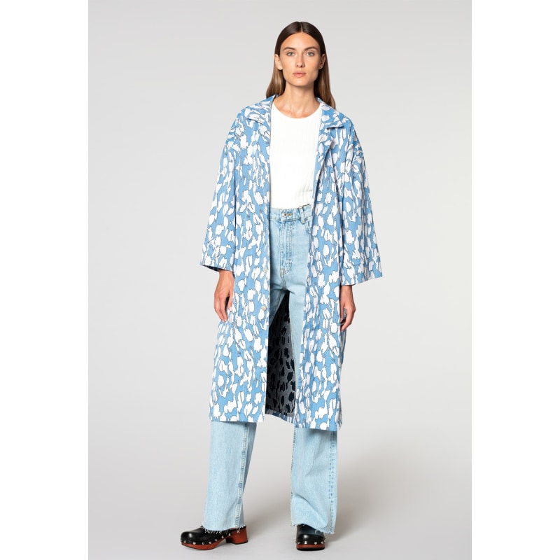 Thumbnail of Yukata Shirt Sky Blue/White image