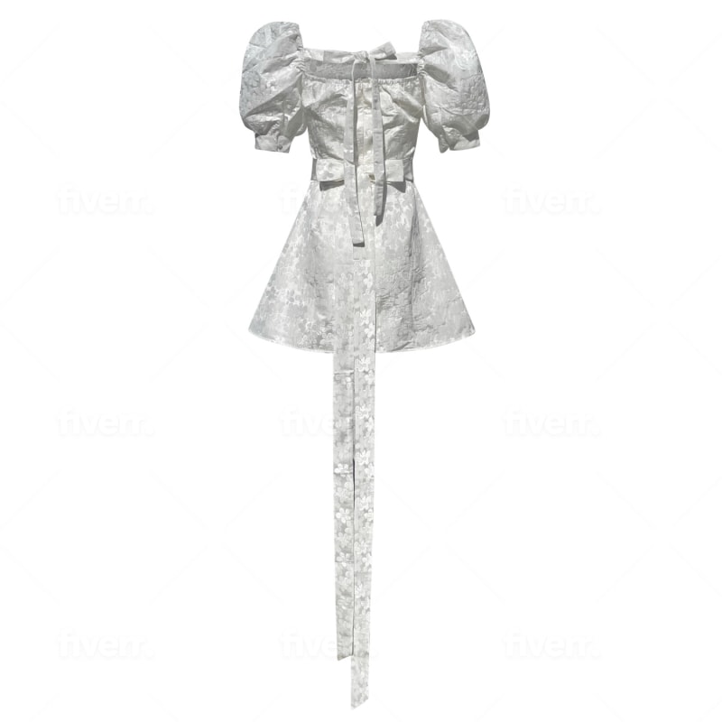 Thumbnail of A Mini Wedding Dress - White image