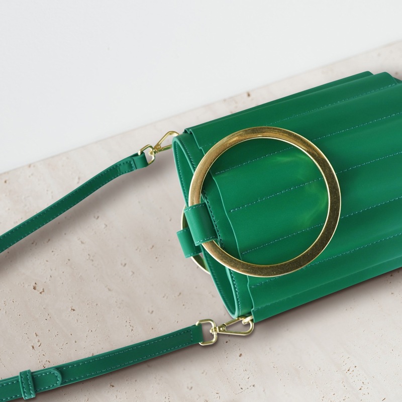 Thumbnail of Water Metal Handle Bucket Bag - Green image