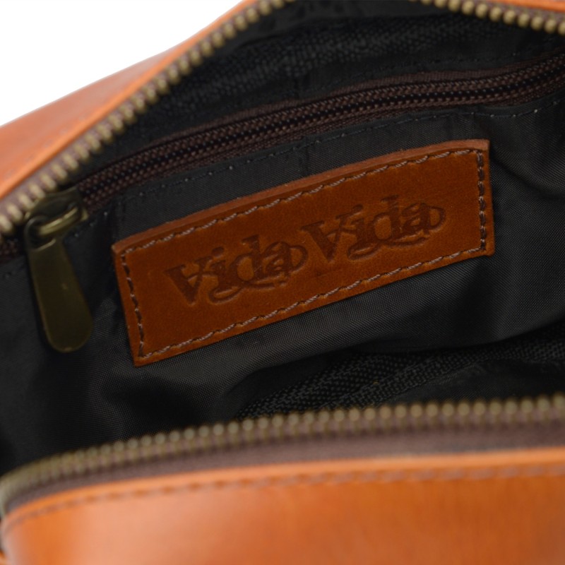 Thumbnail of Classic Tan Leather Wash Bag image