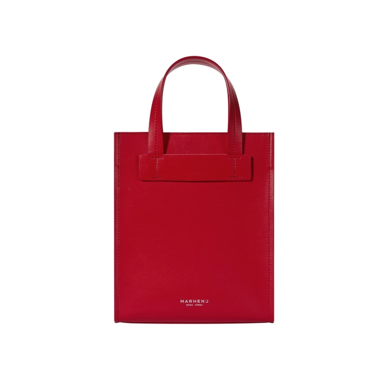 Thumbnail of Marhen.J Apple Leather Shoulder Bag - Hey - Mela Red image