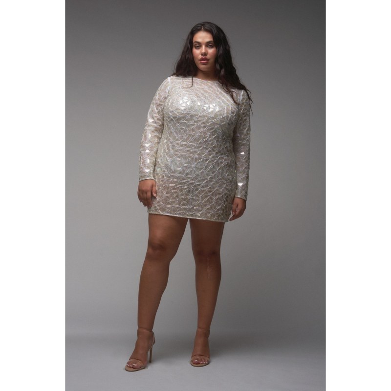 Thumbnail of Phaedra Dress In White Sequins image