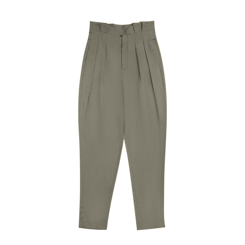 Thumbnail of Bark Loulou Lyocell High-Waisted Pleated Pants image