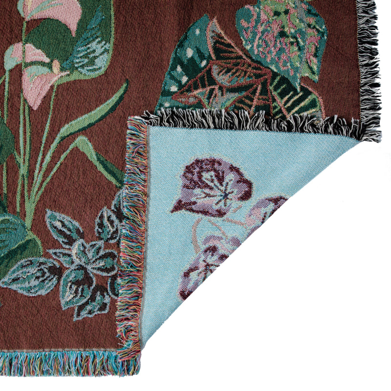 Thumbnail of Indoor Jungle 'Brew' Woven Cotton Blanket image