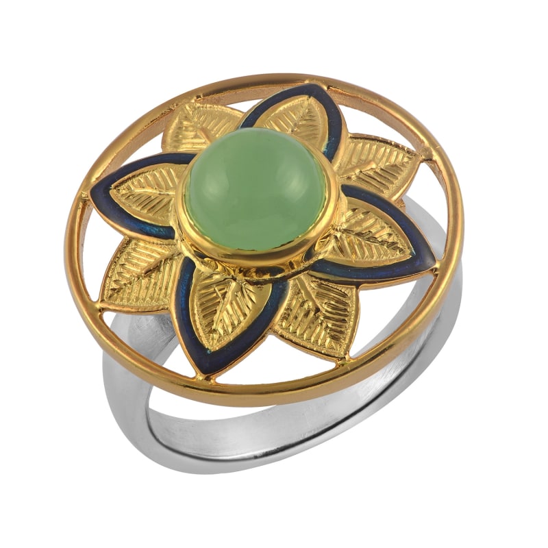 Thumbnail of Bali Chrysoprase Statement Ring image