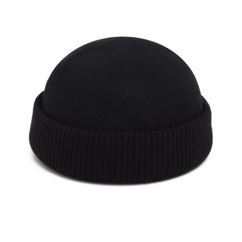 Thumbnail of Black Knitted Felt Hat image