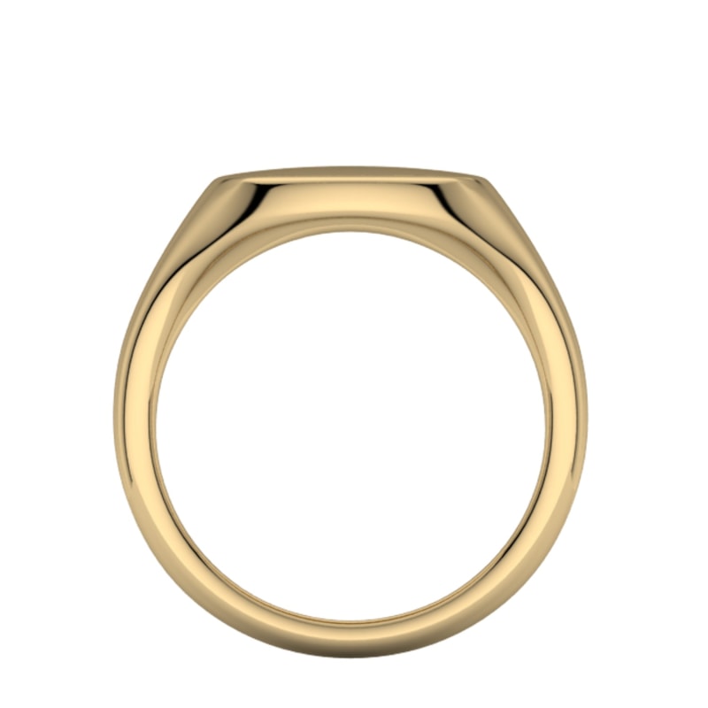 Thumbnail of 14K Gold Signature Signet Ring (White) image