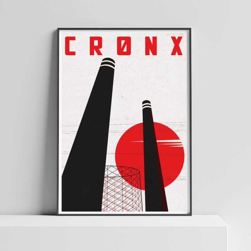 Thumbnail of Cronx Croydon Illustrated Art Print Of London image