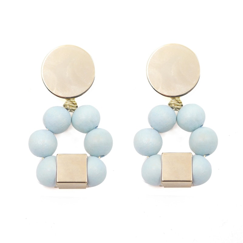 Blue statement earrings top