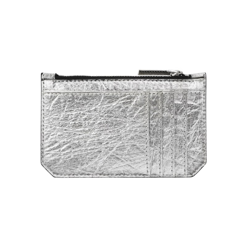 Thumbnail of Earth Credit Card Case - Silver Pineapple Leather image