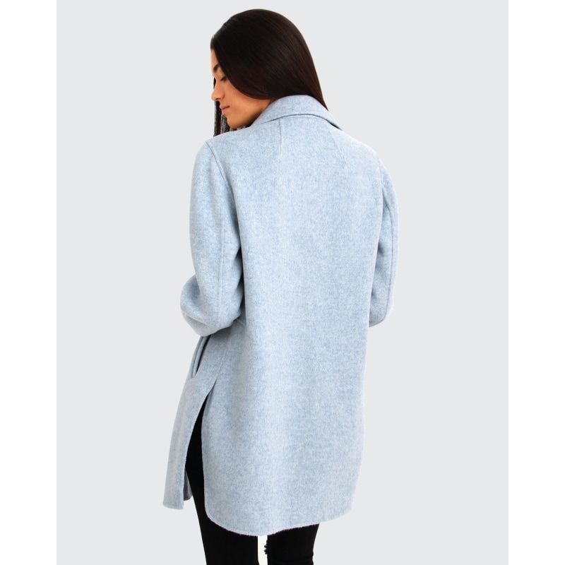 Ex-Boyfriend Wool Blend Oversized Jacket - Light Blue Ex-Boyfriend Wool Blend Oversized Jacket - Light Blue