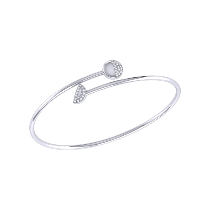 Thumbnail of Moon Stages Bangle In Sterling Silver image