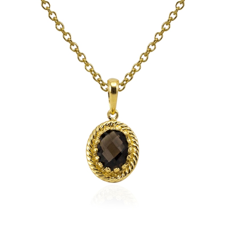 Thumbnail of Luccichio Smoky Quartz Pendant Necklace image