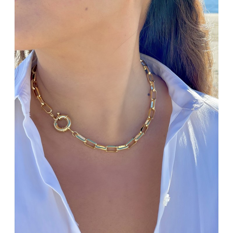 Thumbnail of Linked Up Gold Links Necklace image