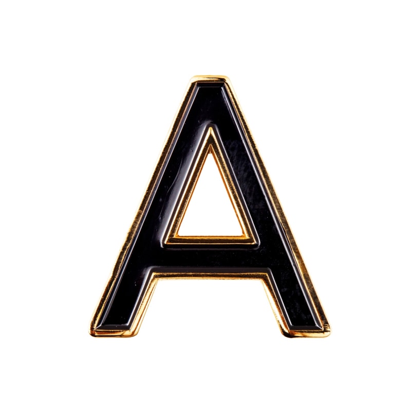 Thumbnail of Enamel Letter A Pin image