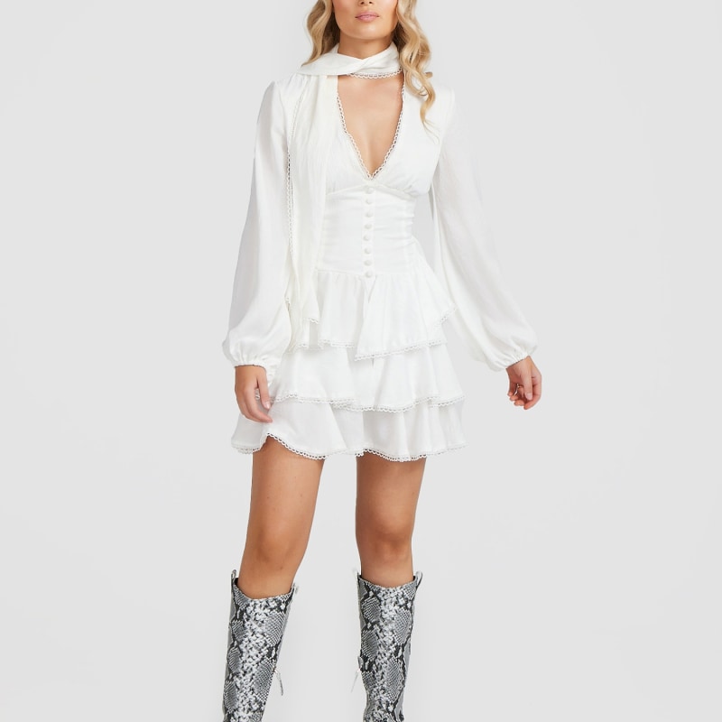 Thumbnail of Paley Dress White image