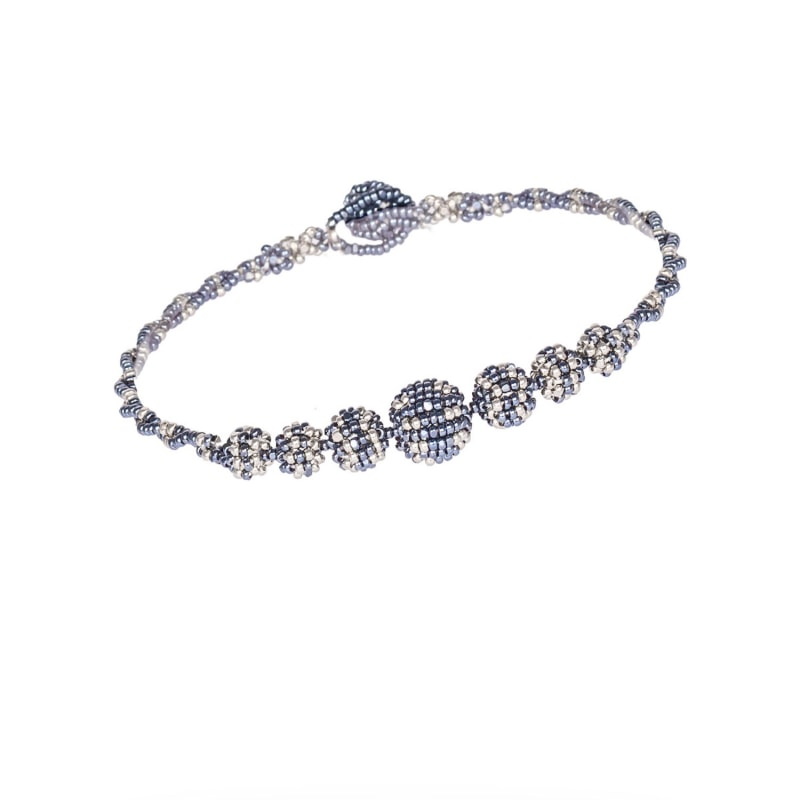 Rattlesnake Central Bracelet Metallic Gray Platinum Kuu