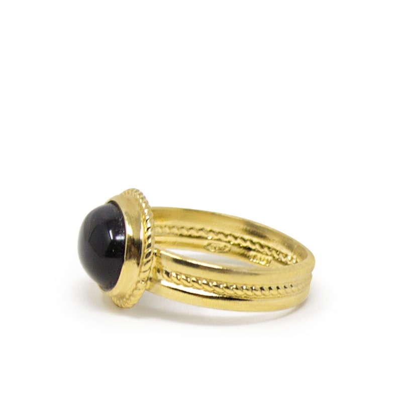 Thumbnail of Fascetta Gold-Plated Mini Onyx Ring image