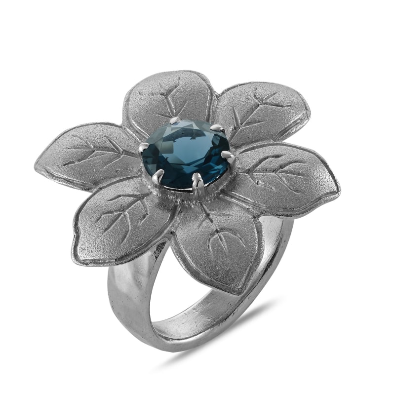 Thumbnail of Fleur Blue Topaz Ring image