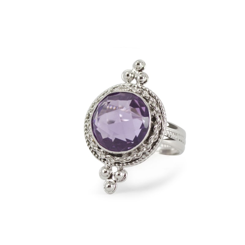 Thumbnail of Juno Amethyst Tondo Ring image