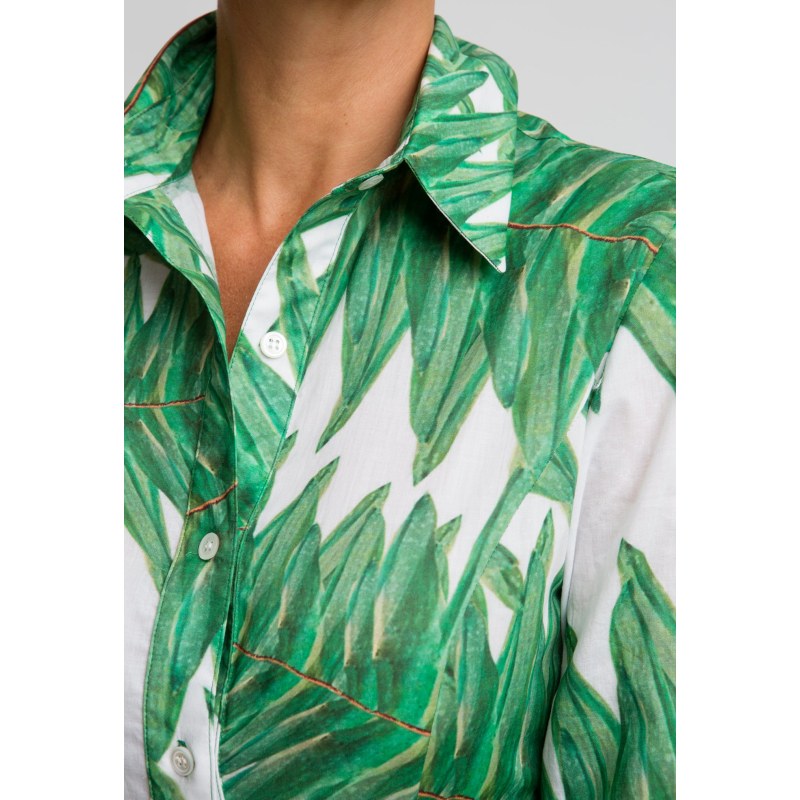 Thumbnail of Kathe Cotton Dress In Queen Palm image