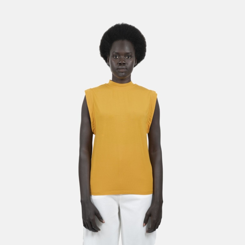 Thumbnail of Marbella - Modal Sleeveless Top - Yellow & Orange image