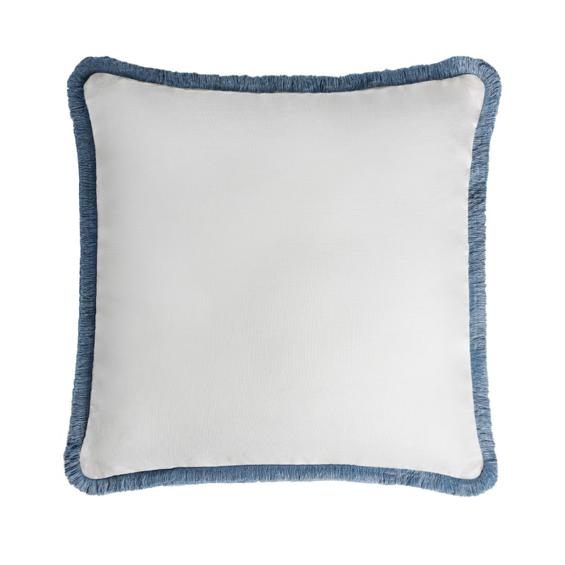 Amanda Solid White Linen Pillow