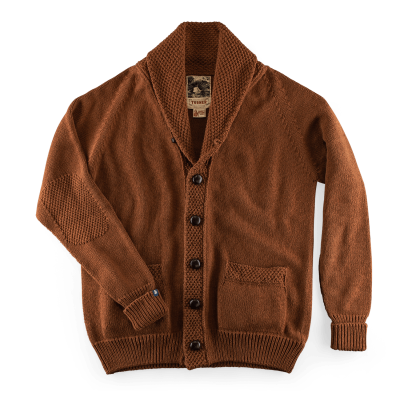 Thumbnail of &Sons Turner Cardigan Rust image